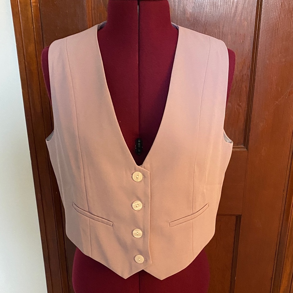 Lavender Buttoned Vest